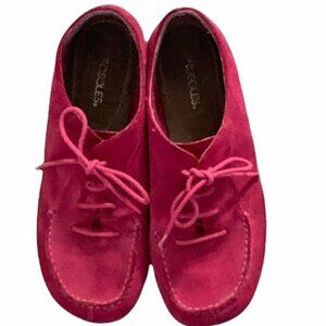 Aerosoles Pink Suede Square Toe Lace-Up Shoes Size 11 #256K